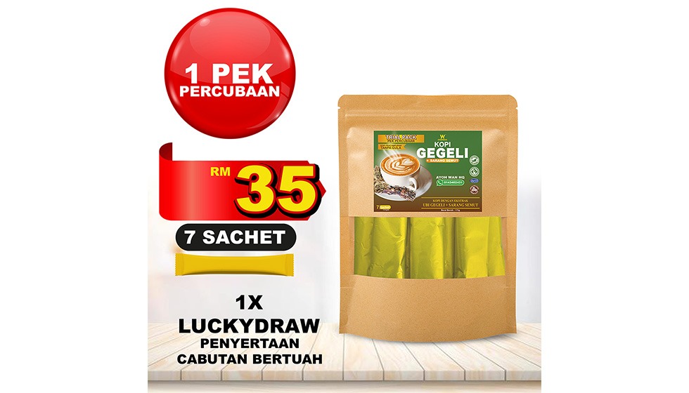 Pek Percubaan - Kopi Gegeli